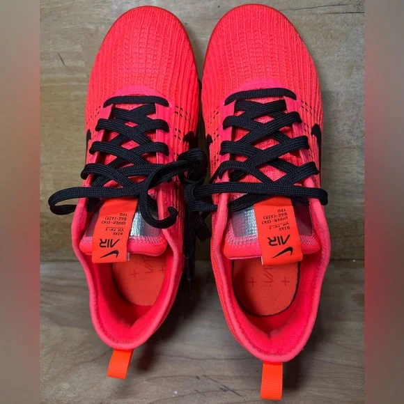 Nike Air VaporMax Flyknit 3 Womens Sz 7 (5.5Y) Shoes Sneakers Crimson Black - Picture 9 of 15